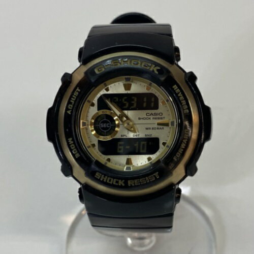 CASIO カシオ G-SHOCK ジーショック G-300G-9AJF 腕時計 ブラック ゴールド／時計【中古】[☆2]