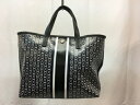 TORY BURCH トリーバーチ GEMINI LINK SMALL TOTE 2WAYバッグ コーティングキャンバス×合成皮革／バッグ【中古】 ☆2