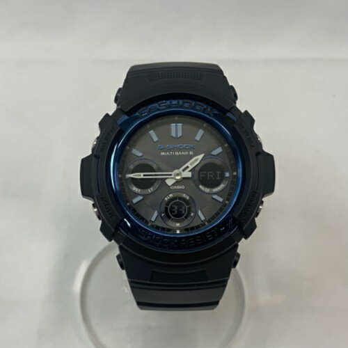 CASIO カシオ G-SHOCK ジーショック AWG-M100A-1AJF 腕時計 メンズ ブラック ブルー／時計【中古】[☆3]