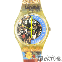 Swatch【スウォッチ】ONE HUNDRED MILLION クオーツ 腕時計 マルチカラー 裏スケ メンズ レディース ウォッチ 3針アナログ 箱 取扱説明書付き GZ126【USED-AB】【質屋かんてい局名古屋西店】