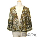 LEONARD 【レオナール】 レディース サイズ38 カーディガン ジャケット トップス ボレロ 総柄【USED-A】【質屋かんてい局名古屋西店】