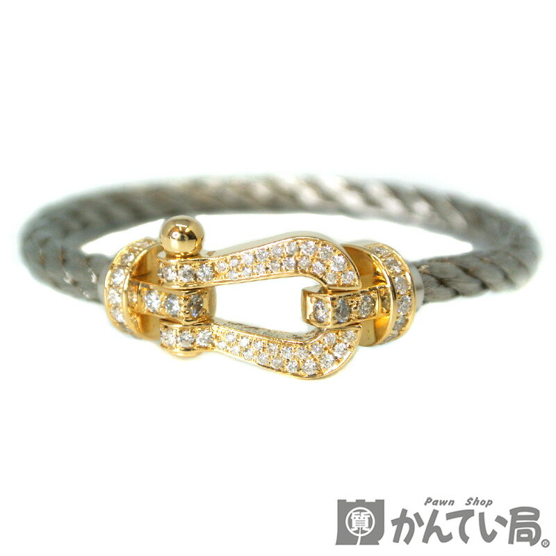 FRED【フレッド】FORCE10 フォース10 LM フルダイヤモンド アフターダイヤ K18YG イエローゴールド ケーブル 14cm 付き ブレスレット メンズ レディース ジュエリー アクセサリー【USED-SA】【質屋かんてい局名古屋西店】のサムネイル