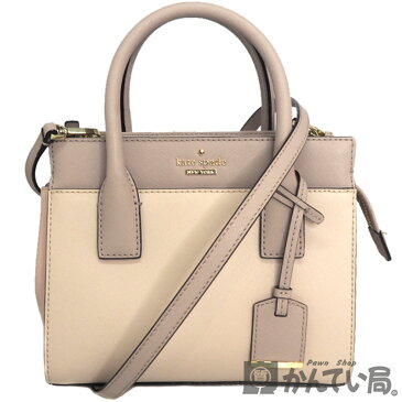 Kate Spade【ケイトスペード】 PXRU6669 キャメロンストリート ミニキャンダス ハンドバッグ ショルダーバッグ 2WAYバッグ ピンク×ベージュ×グレー レザー レディース 鞄 【中古】 【USED-A】 【質屋かんてい局名古屋西店】