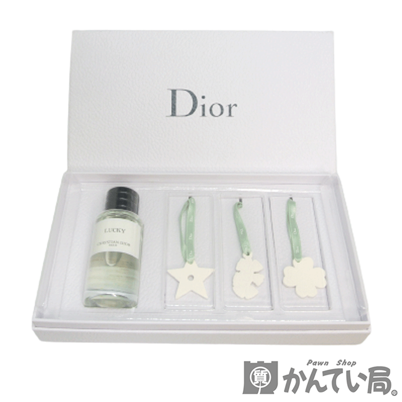 MAISON CHRISTIAN DIOR【メゾン クリスチャン ディオール】香水 フレグランス ラッキー ギフト セット ルームフレグランス アロマ ストーン チャーム ノベルティ 非売品 雑貨 グリーン レディース【未使用品】【USED-SS】【質屋かんてい局名古屋西店】