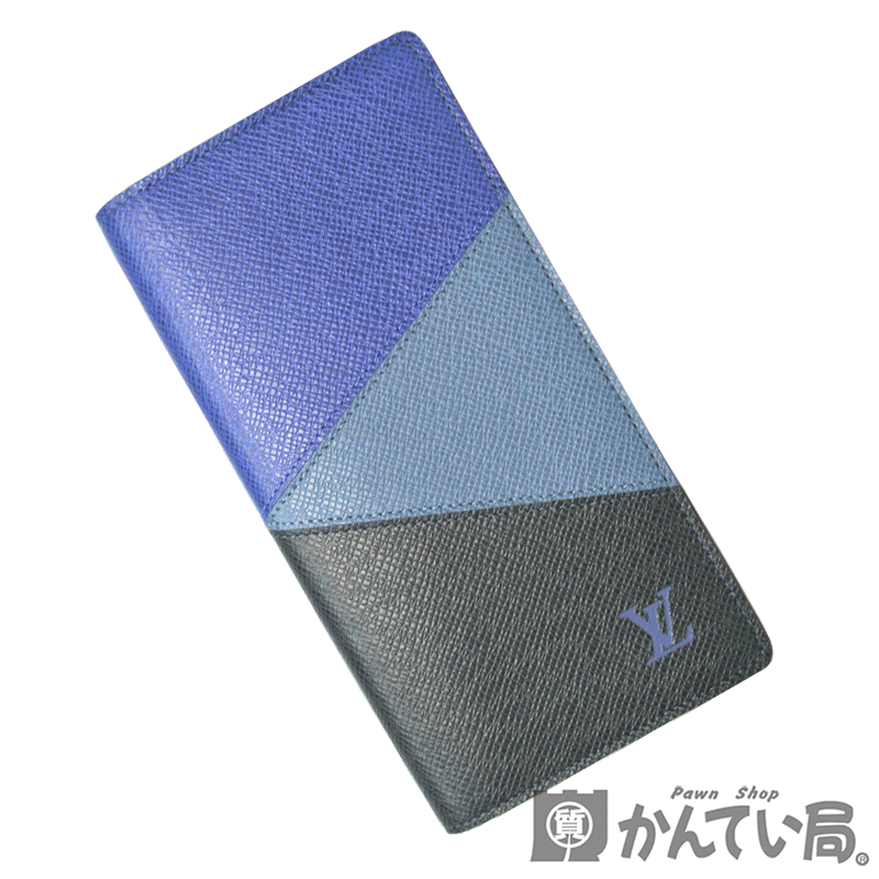 LOUIS VUITTON 【ルイ・ヴィトン】M30713 2つ折り 長財布 タイガ ポルトフォイユ・ブラザ NM ウォレット ブルー×ネイビー マルケトリ 未使用品 【USED-SS】【質屋かんてい局名古屋西店】のサムネイル