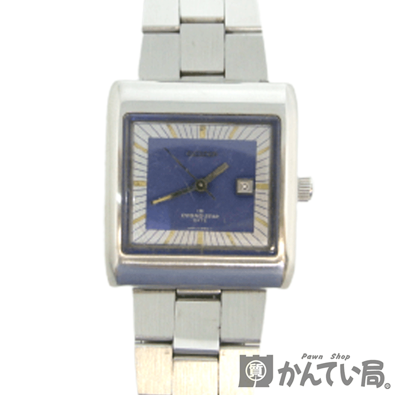 CITIZEN【シチズン】コスモスター メンズ ウォッチ 腕時計 スクエア 19石 デイト ステンレス ブルー シルバー 4 610 741 Y【中古】【ジャンク品】【質屋かんてい局名古屋西店】のサムネイル