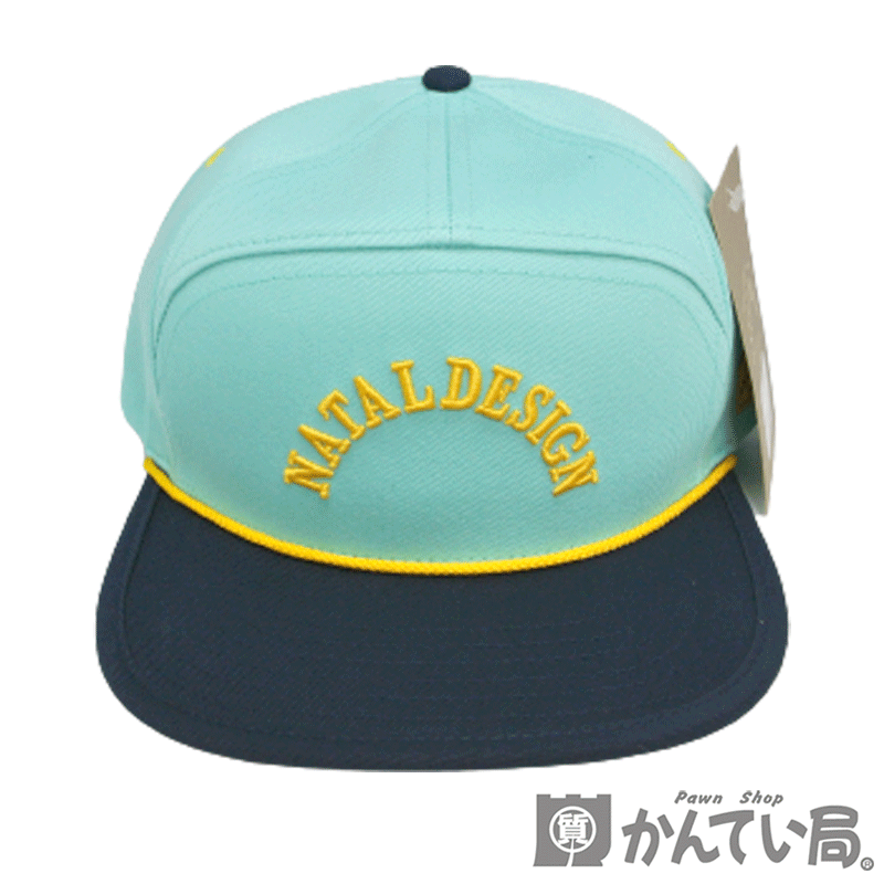 NATAL DESIGN【ネイタル デザイン】GENTLE BOY CAP キャップ HAT ハット ミント ネイビー 表記サイズ：F スナップバック CH-057MTNV メンズ ロゴ【未使用品】【NEW】【質屋かんてい局名古屋西店】のサムネイル