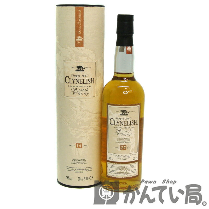 CLYNELISH　【クライヌリッシュ】 14年 スコッチウイスキー シングルモルト 200ml 46％ 未開栓 箱付 【中古】 USED-SS 質屋 かんてい局名古屋西店