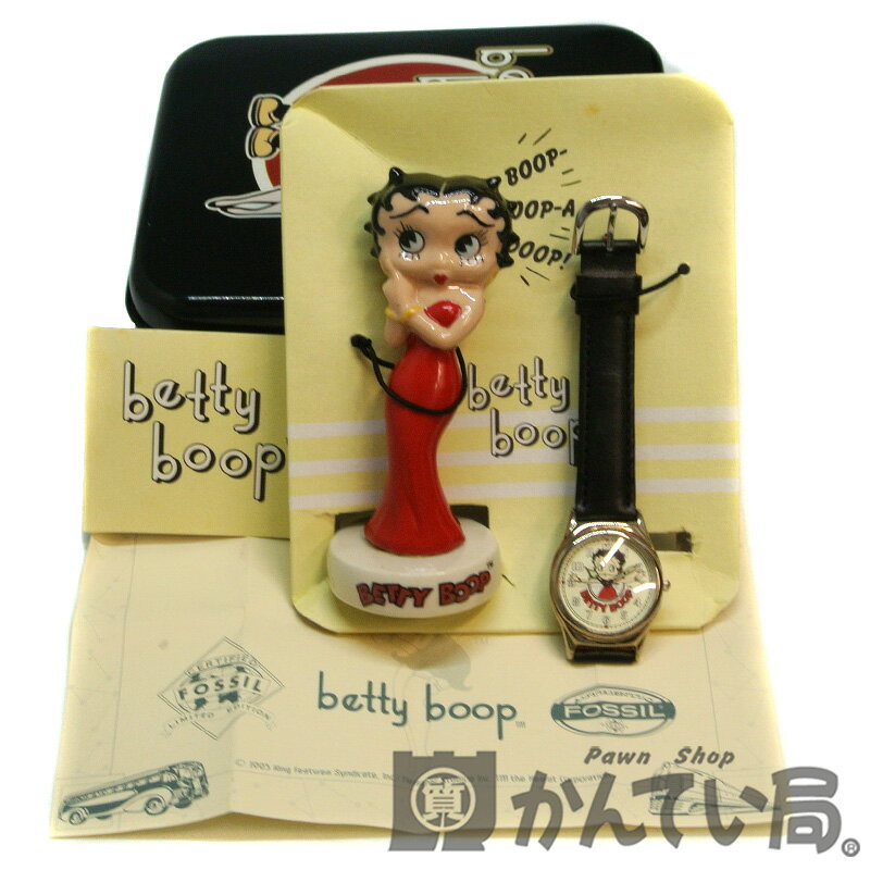 FOSSIL 【フォッシル】 BETTY BOOP 【ベティー・ブープ】 腕時計 フィギュア クオーツ アナログ 未使用保管品 10000本限定 【中古】 USED-SA 【質屋かんてい局名古屋西店】