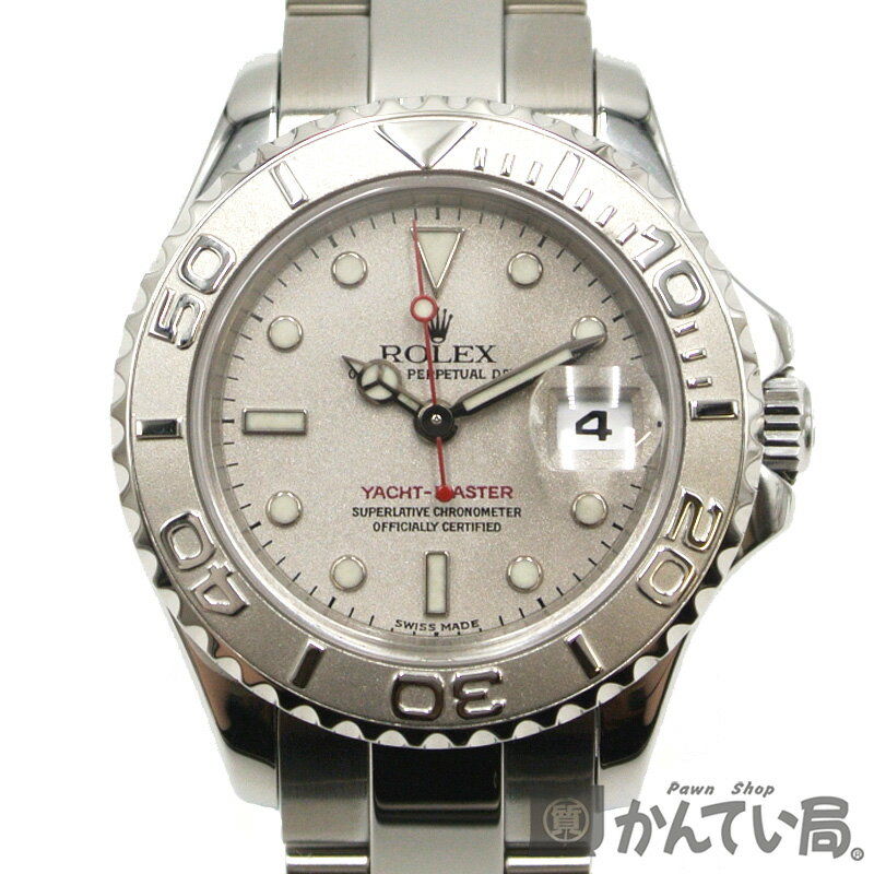 ROLEX【ロレックス】ヨットマスター 169622 ロレジウム A番 レディース 腕時計 自動巻き ウォッチ シルバー SS/PT 【中古】USED-A【質屋かんてい局名古屋西店】