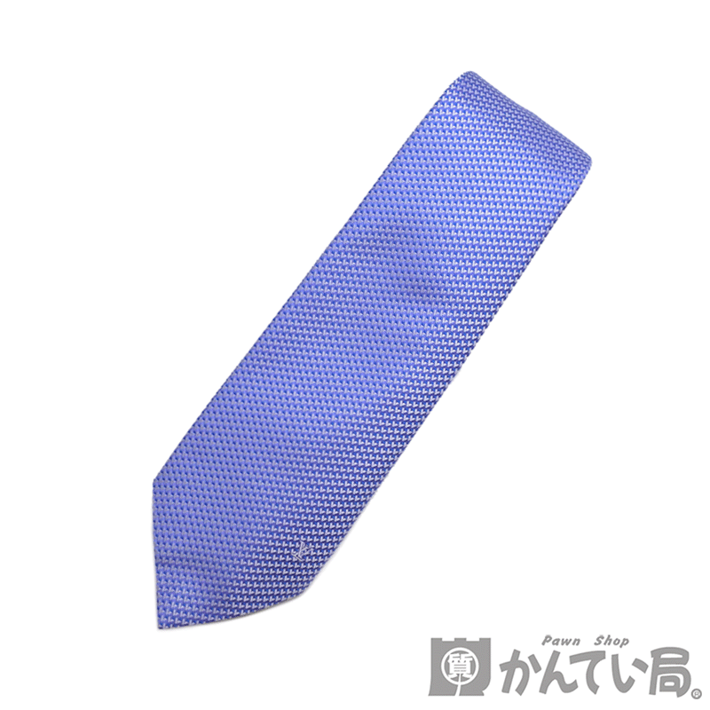 LOUIS VUITTON 【ルイ・ヴィトン】ネクタイ ブルー系 シルク100％ ビジネス メンズ 紳士【中古】USED-A