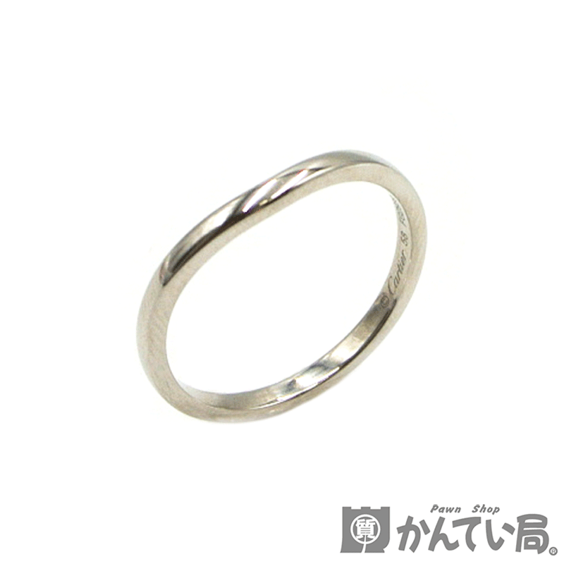 カルティエ【Cartier】バレリーナ ウェディングリング 指輪 結婚指輪 PT950 プラチナ 17.5号 3.8g【中古】USED-A【質屋かんてい局名古屋西店】