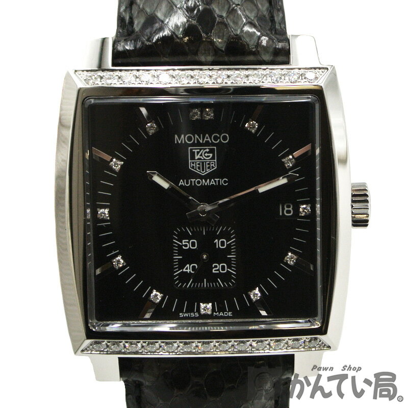 TAG-HEUER【タグホイヤー】モナコ ダイヤモンド WW2118.FC6216 自動巻き 腕時計 ...