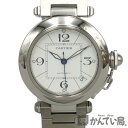 Cartier【カルティエ】パシャC W3174M7 ボーイズ 自動巻き 腕時計 SS ホワイト文字盤 ウォッチ【OH&仕上げ済み】USED-A