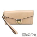 MICHAEL KORS【マイケルコース】長財布 レザー ピンク系 ロングウォレット レディース【中古】USED-B