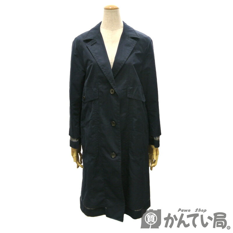 BOGLIOLI【ボリオリ】コート ネイビー系 コットン 表記サイズ:40 レディース【中古】USED-B