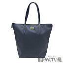 LACOSTE【ラコステ】トートバッグ ネイビー系 ロゴ 鰐 ワニ メンズ レディース【中古】USED-B