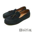UGG australia【アグ オーストラリア】ローファー モカシン ネイビー系 スエード レザー EU41 OB240 メンズ【中古】USED-B