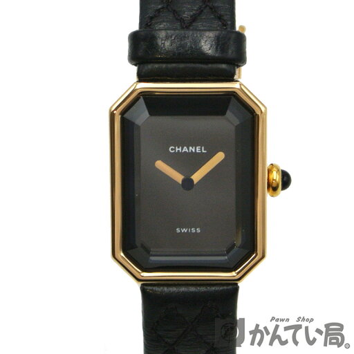 CHANEL【シャネル】プルミエール H0090 750 K18 クオーツ 腕時計 2針 レザー ゴールド×ブラック レディース ウォッチ【中古】USED-AB CHANEL【シャネル】プルミエール H0090 750 K18 クオーツ 腕時計 2針 レザー ゴールド×ブラック レディース ウォッチ【中古】USED-AB