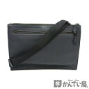 COACH【コーチ】2wayバッグ ショルダーバッグ クラッチバッグ セカンドバッグ レザー ネイビー 11039【中古】 USED-AB