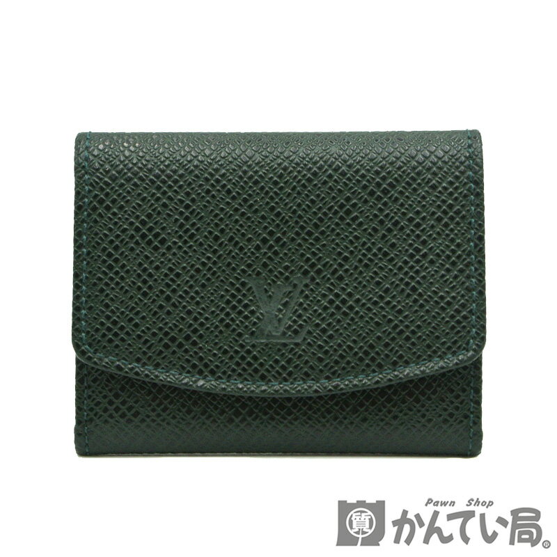 LOUIS VUITTON【ルイ・ヴィトン】M30974 タイガ カフスケース エピセア グリーン系 アクセサリーケース ジュエリーケース【中古】USED-B【質屋かんてい局名古屋西店】