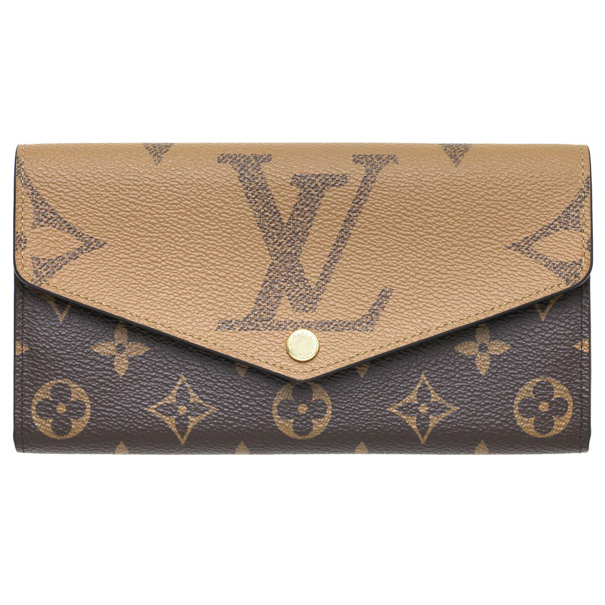 ルイヴィトン モノグラム・ジャイアント リバース ポルトフォイユ・サラ M80726 【中古】【全国送料無料】LOUIS VUITTON 二つ折り長財布 050808AAXRGiYS-15627