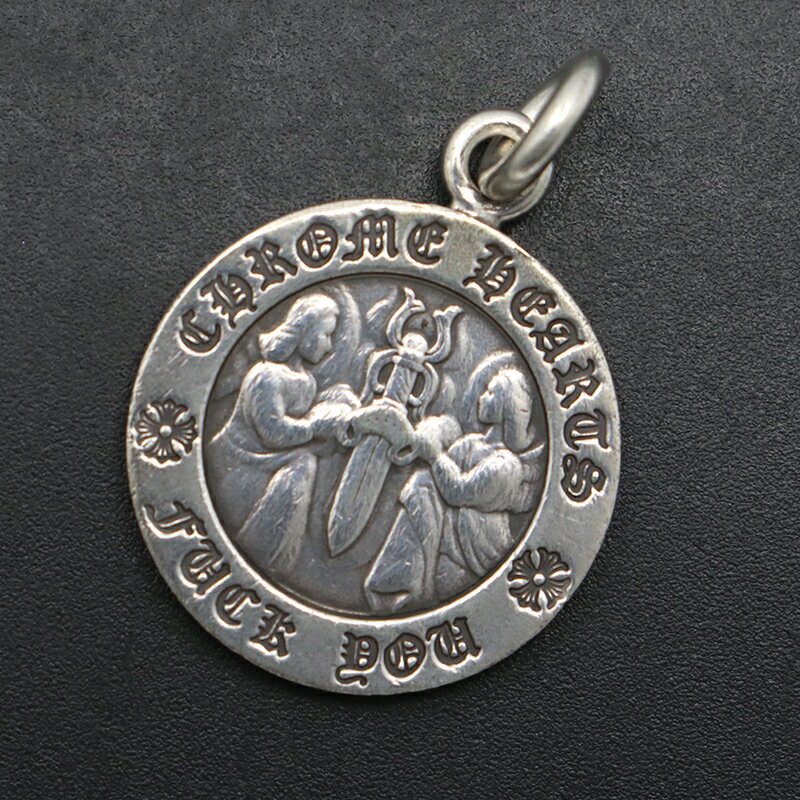 クロムハーツ【CHROMEHEARTS】【V1】エンジェル メダル チャーム トップ/FUCHYOU/5.47g【中古】14604