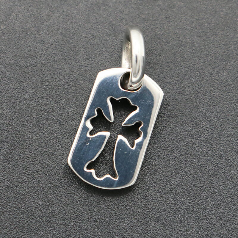 クロムハーツ 【CHROMEHEARTS】【タイニー】 ドッグタグ / カットアウトクロス/2.90g【中古】132539