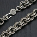 クロムハーツ 【CHROMEHEARTS】ダブルBリングネックレス/246.5g【中古】12102