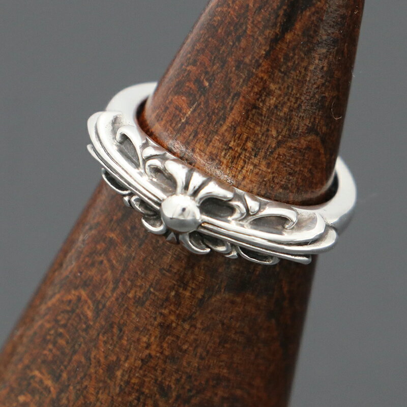 クロムハーツ【CHROMEHEARTS】ベイビークラシック/フローラルクロスリング/13号/5.76g【中古】14495