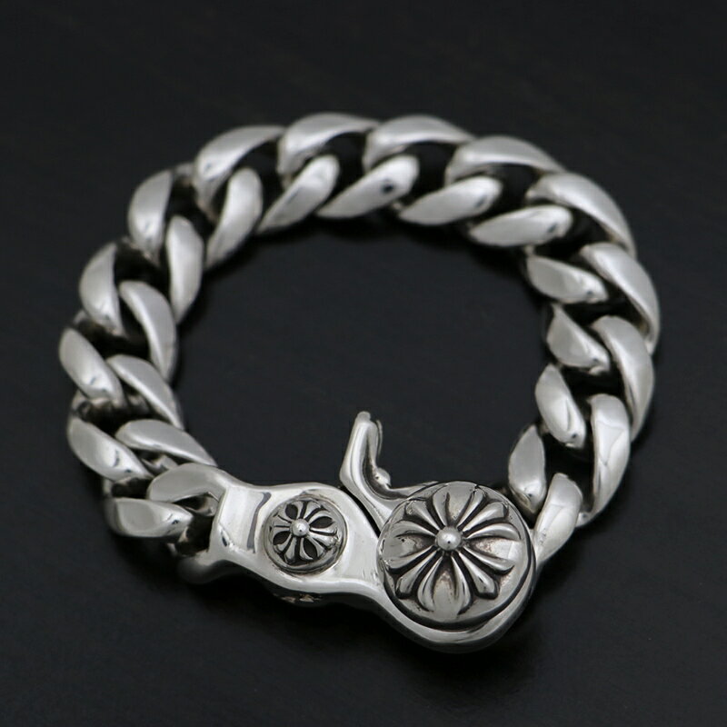 クロムハーツ【CHROMEHEARTS】【保証書付】【13リンク】クラシックリンク / クリップブレスレット / 115.4g【中古】102555