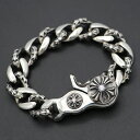 クロムハーツ【CHROMEHEARTS】【オールドモデル】【13リンク】【アフターダイヤ】クリップブレスレット/ファンシーリンク/124.9g【中古】13305...