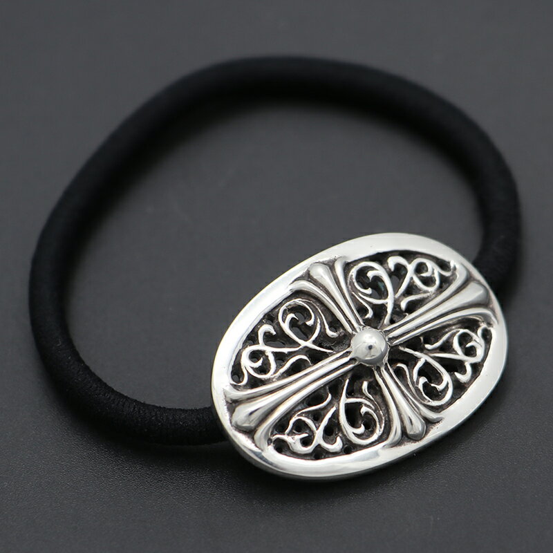 クロムハーツ【CHROMEHEARTS】タイニーオーバルクロス / ヘアゴム / ブレスレット / 25.0g【中古】132089