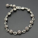 クロムハーツ【CHROMEHEARTS】【#1】クロスボールブレスレット/49.2g【中古】13686