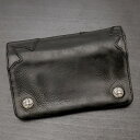 クロムハーツ【CHROMEHEARTS】【カスタムオーダー】2ZIPウォレット/コンパクトウォレット/二つ折り財布/クロスボタン/セメタリークロス/パッチ/グロメット【中古】121625(4)