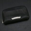 クロムハーツ【CHROMEHEARTS】ミニレックウォレット/REC F ZIP MINI/ラウンドファスナー財布/スクロールラベル【中古】132653