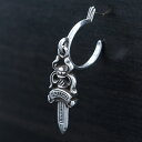 クロムハーツ 【CHROMEHEARTS】ダガー/ フープピアス/6.88g 【中古】12645