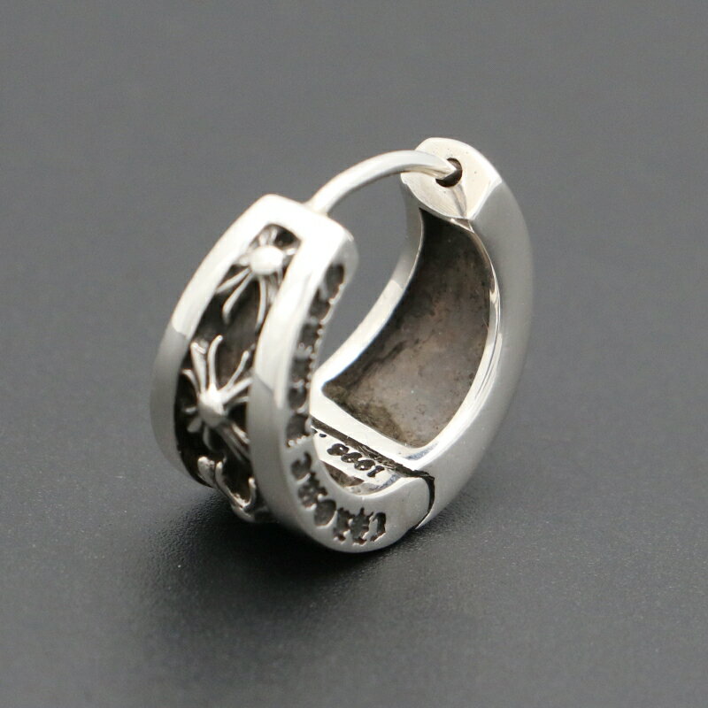 クロムハーツ【CHROMEHEARTS】 ナローVバンド ピアス / CHX / 左耳/8.63g 【中古】132347