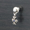 クロムハーツ【CHROMEHEARTS】【両面サファイア】 タイニーE CHプラス / ドロップピアス /1.15g【中古】132835