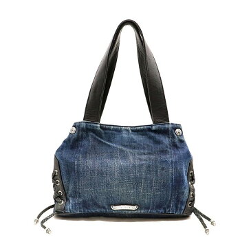 クロムハーツ【CHROMEHEARTS】【スモール】JJ DEAN/トートバッグ/ショルダーバッグ/JJディーン/デニム【中古】9-3160