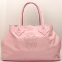クロムハーツ【CHROMEHEARTS】【ロジウム加工】 TOTE W SNP /ヴァインダガー/ダブルスナップトートバッグ/ピンク【中古】131162