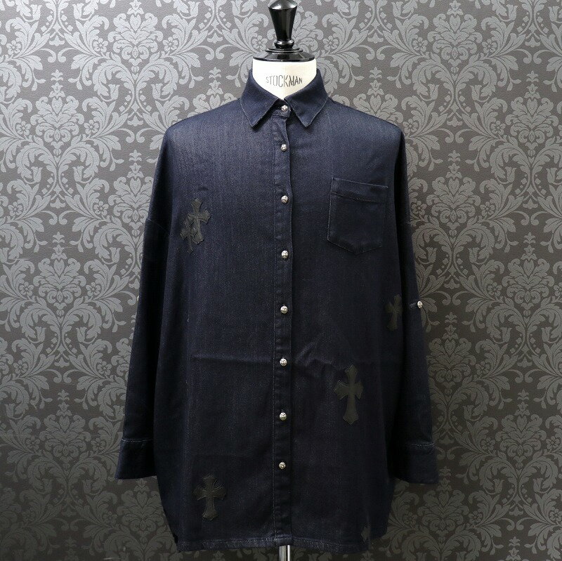 Nn[cyCHROMEHEARTSzMahal Kita Denim Shirt/}nL^fjVc/Xgb`fj/I[o[TCY/CfBR/STCYyÁz112237-1