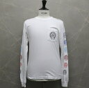 クロムハーツ【CHROMEHEARTS】マルチカラー/ホースシュープリント/イエロープリント/ロンT/ロングスリーブTシャツ/ポケットT/ホワイト/Mサイズ【中古】121950