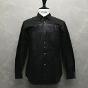 クロムハーツ【CHROMEHEARTS】【コムデギャルソン】【ロジウム加工】CDG-CH01/レザーシャツ/クロスボタン/Sサイズ【中古】145