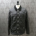 クロムハーツ【CHROMEHEARTS】キルティング ナイロン ボア ジャケット /クロスボタン/スクロールラベル/ブラック/Lサイズ【中古】121685