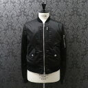 クロムハーツ【CHROMEHEARTS】UNCLE VJ STN PLS STP/MA-1/MA1ジャケット/バックCHプラスパッチ/ボンバージャケット/リブカ...