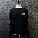 クロムハーツ【CHROMEHEARTS】【カシミヤ】SEX RECORDS CASIMIRE KNIT/カシミアニット/ブラック×ピンク/Mサイズ【中古】131...
