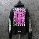 クロムハーツ23SS Dagger EyeChart Hoodie ダガー アイチャート/プルオーバーパーカー/ブラック/Lサイズ121559