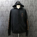 クロムハーツ【CHROMEHEARTS】ブラウンプリント/プルオーバーパーカー/袖ロゴプリント/Lサイズ【中古】111811