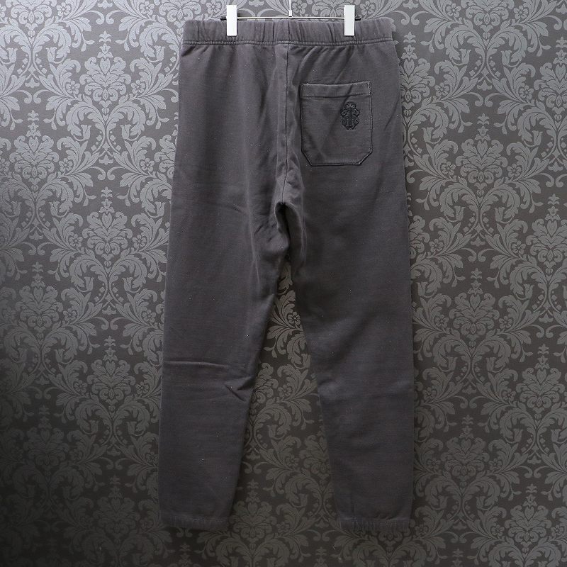 クロムハーツ【CHROMEHEARTS】スウェットパンツ/ロゴ刺繍/ダガー刺繍/ビンテージ加工/Mサイズ【中古】12350